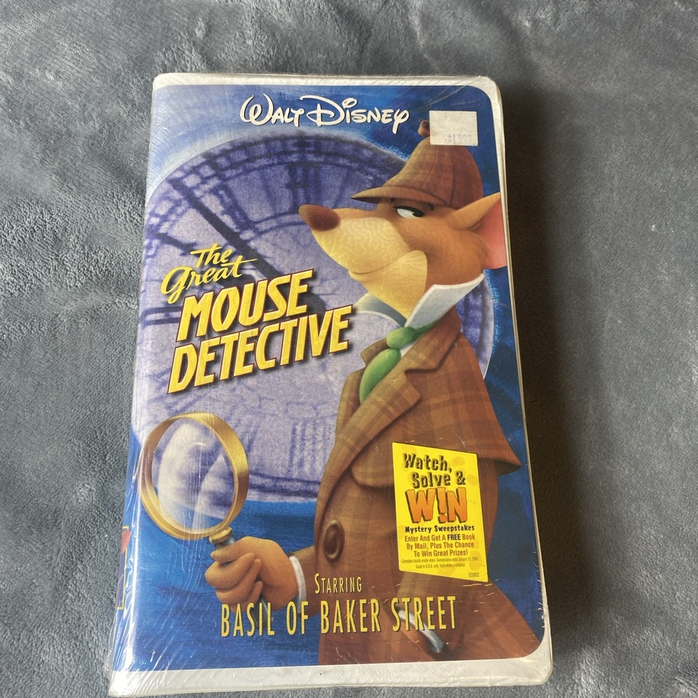 The Great Mouse Detective. Walt Disney VHS Tape. NEW. Factory‎ Sealed.
